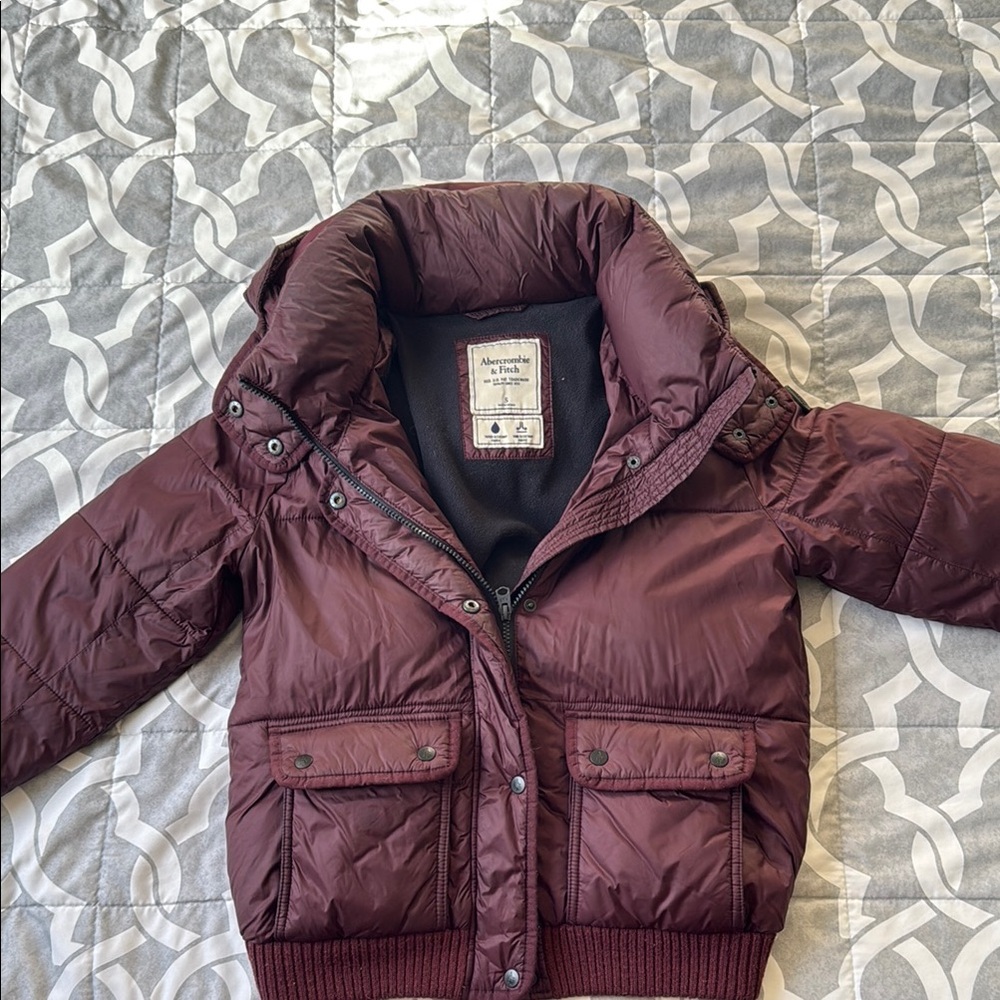 Abercrombie & Fitch Kids Burgundy Jacket